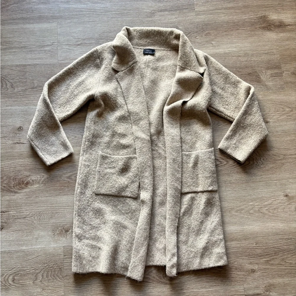 VICI Alexia Pocketed Duster Cardigan - Picture 6 of 11